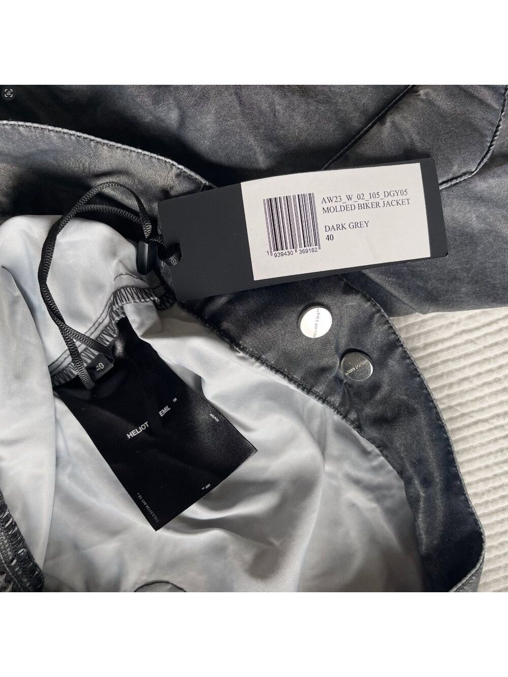 Nwt Heliot Emil Molded Biker Jacket — image 5 of 6